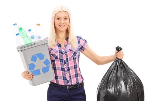 Recycling materials from a Harrow building project