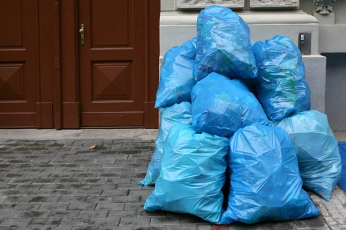 Team efficiently clearing a cluttered attic