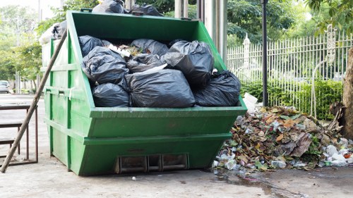 Modern waste management technology in construction